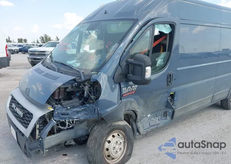 2021 Ram Promaster 3500 Cargo Van High Roof 159 Wb Ext from USA, damaged, VIN 3C6MRVJG1ME579536